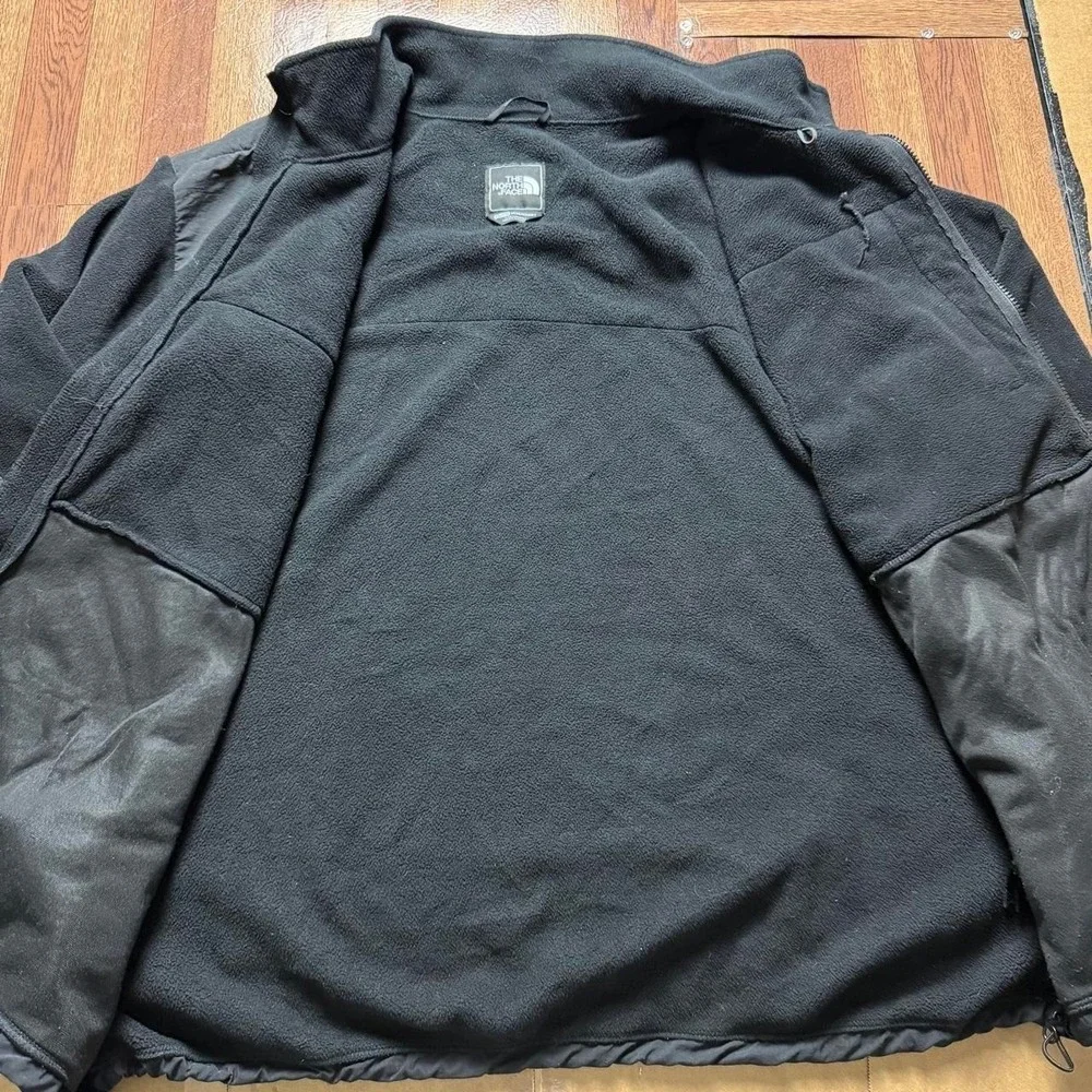 The North Face Black Grey Men's Denali Retro Fleece Jacket XXL